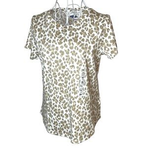 New Old Navy XS Women’s Leopard Cheetah Print T-Shirt NWT